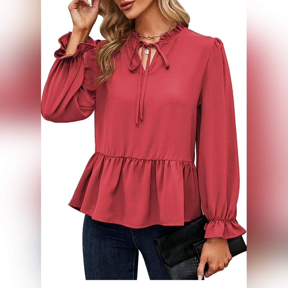 Women Ruffle Blouse Size XL